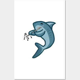 Flute Shark Posters and Art